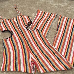 Zara Multicolor Striped Jumpsuit
